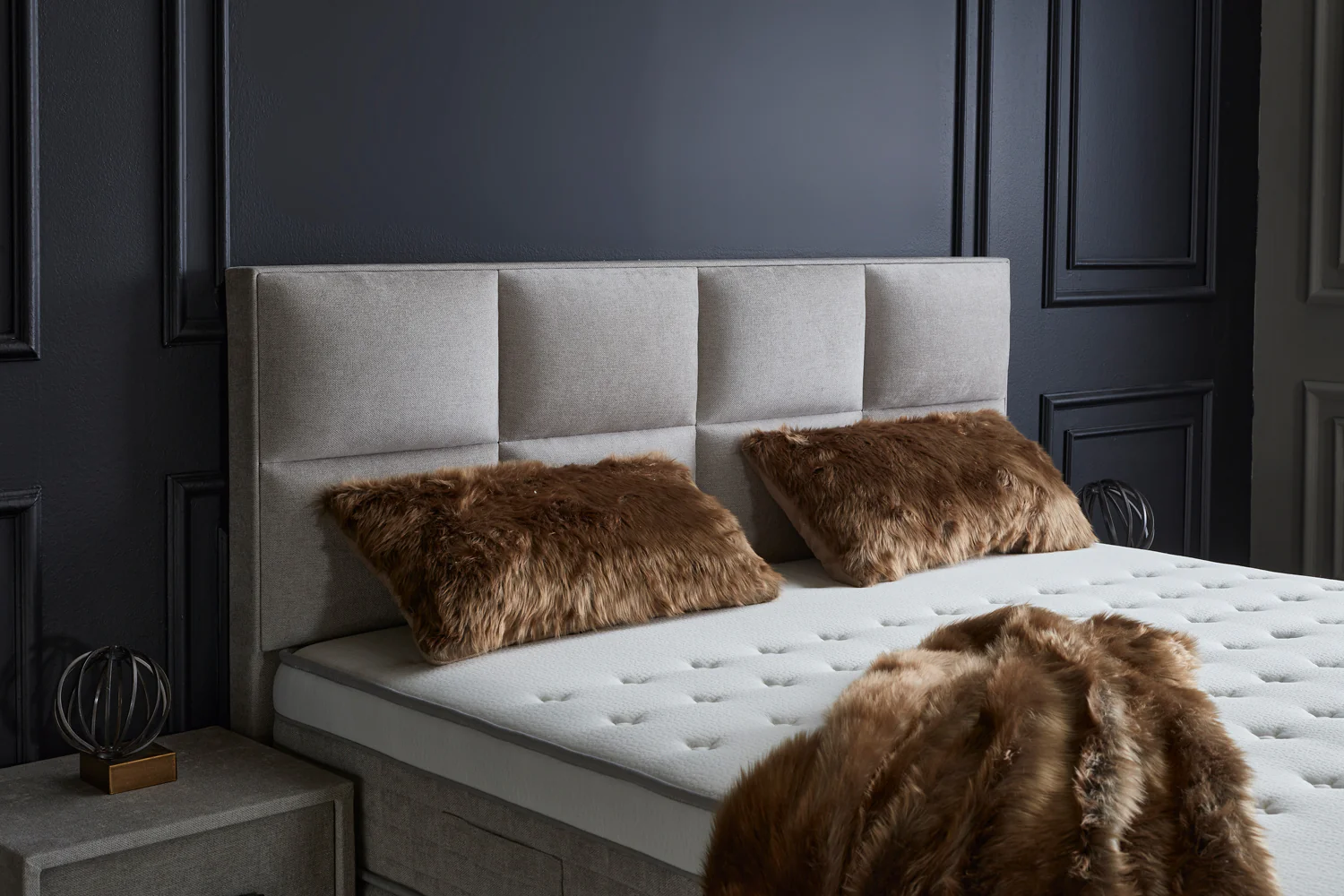 Boxspringbett Ayana Hellgrau/Beige Voll-orthopädisches Komfortbett mit Bettkasten, Stauraum, inkl. kostenlose Lieferung und Montage - Image 12