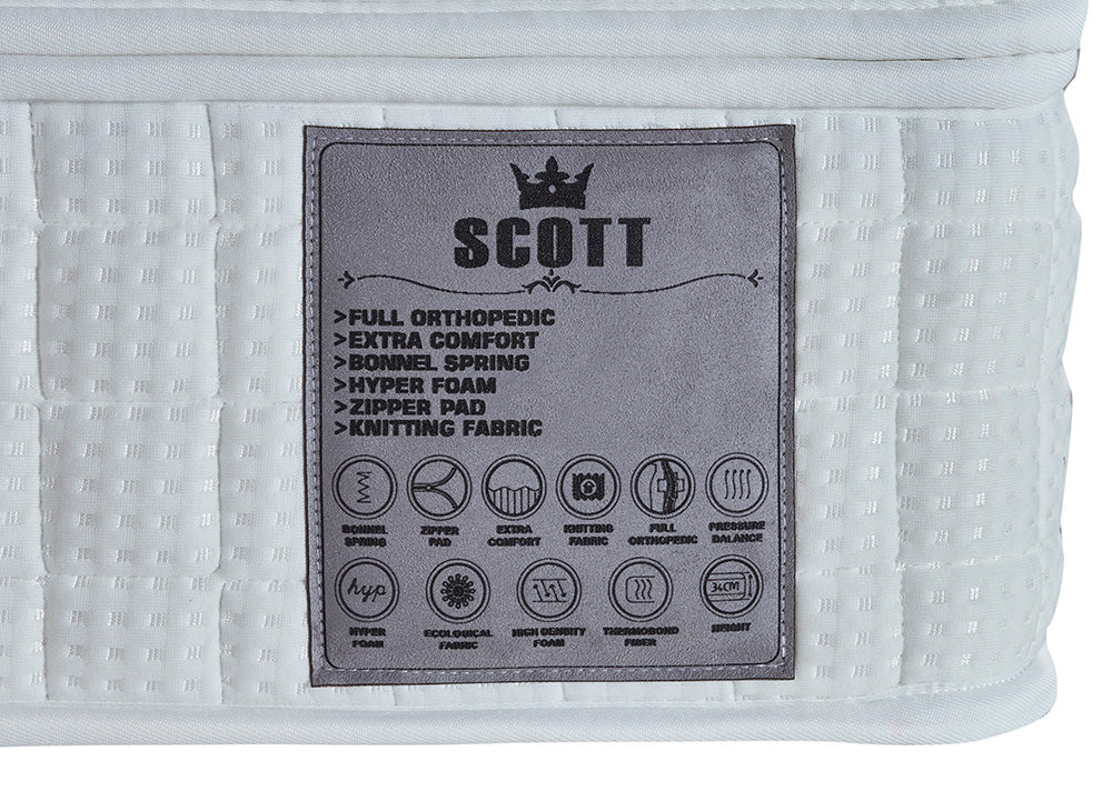 Matratze Scott Vollorthopädisch inkl. Topper Breite von 90 cm bis 180 cm und Höhe 32 cm - Image 4