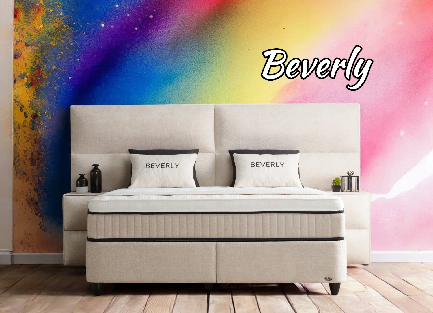 Boxspringbett Beverly Beige Voll-orthopädisches Komfortbett mit Bettkasten, Stauraum, inkl. kostenlose Lieferung und Montage - Image 14