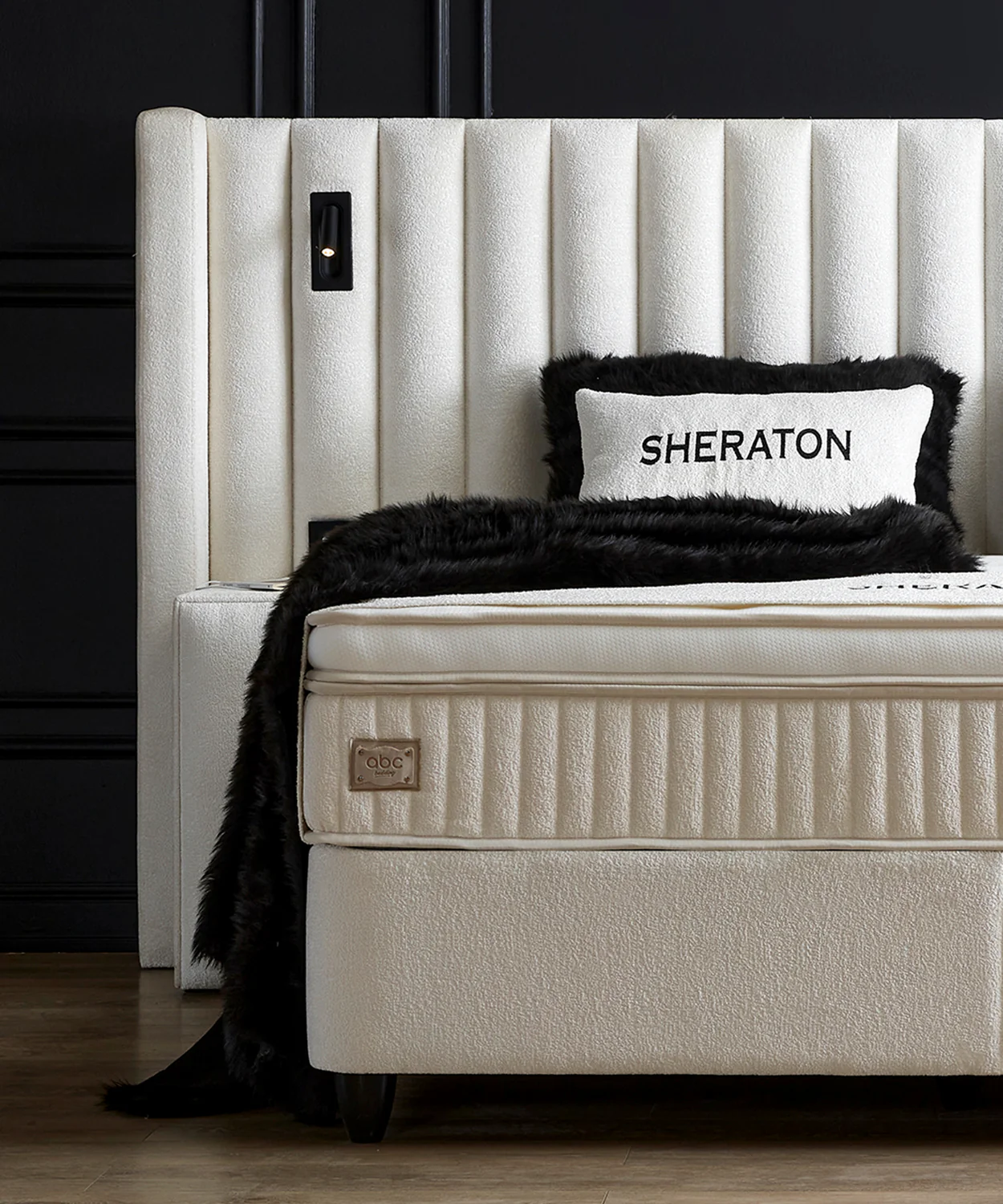 Boxspringbett Sheraton Cremeweiß Voll-orthopädisches Komfortbett mit Bettkasten, Stauraum, inkl. kostenlose Lieferung und Montage, inkl. Beleuchtung und integrierten Steckdosen im Kopfteil - Image 11