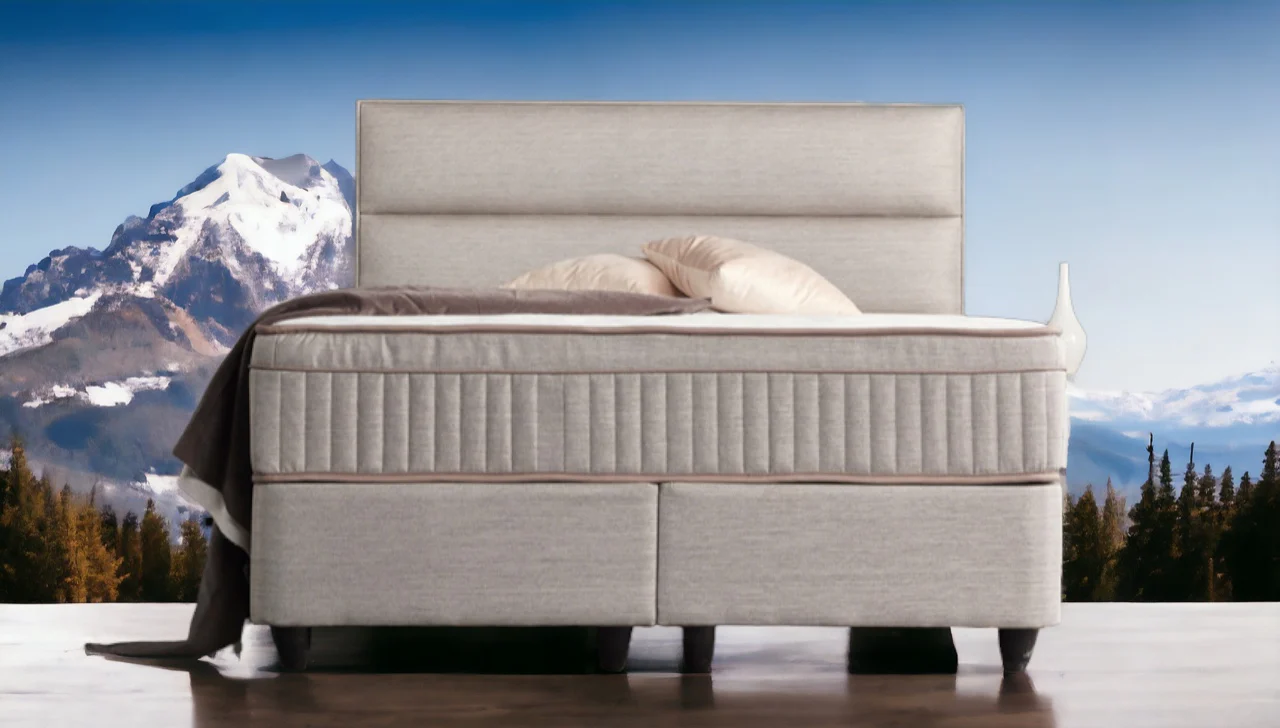 Boxspringbett Suna Hellgrau Voll-orthopädisches Komfortbett mit Bettkasten, Stauraum, inkl. kostenlose Lieferung und Montage - Image 10