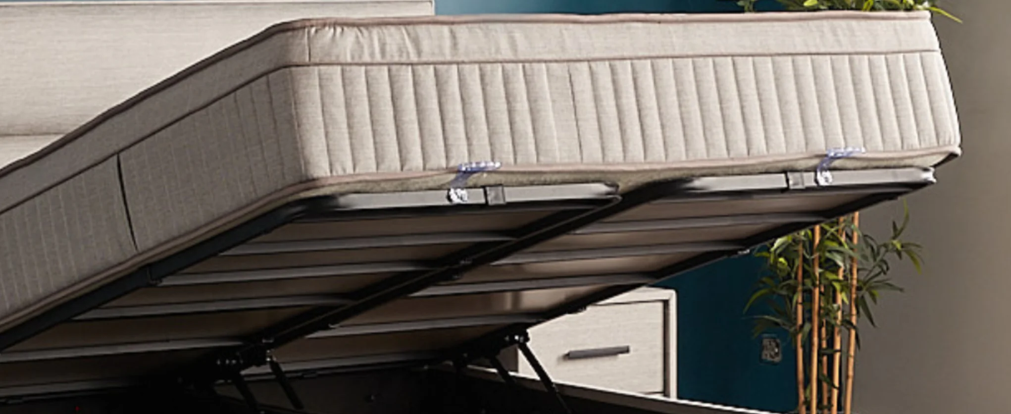 Boxspringbett Suna Hellgrau Voll-orthopädisches Komfortbett mit Bettkasten, Stauraum, inkl. kostenlose Lieferung und Montage - Image 17