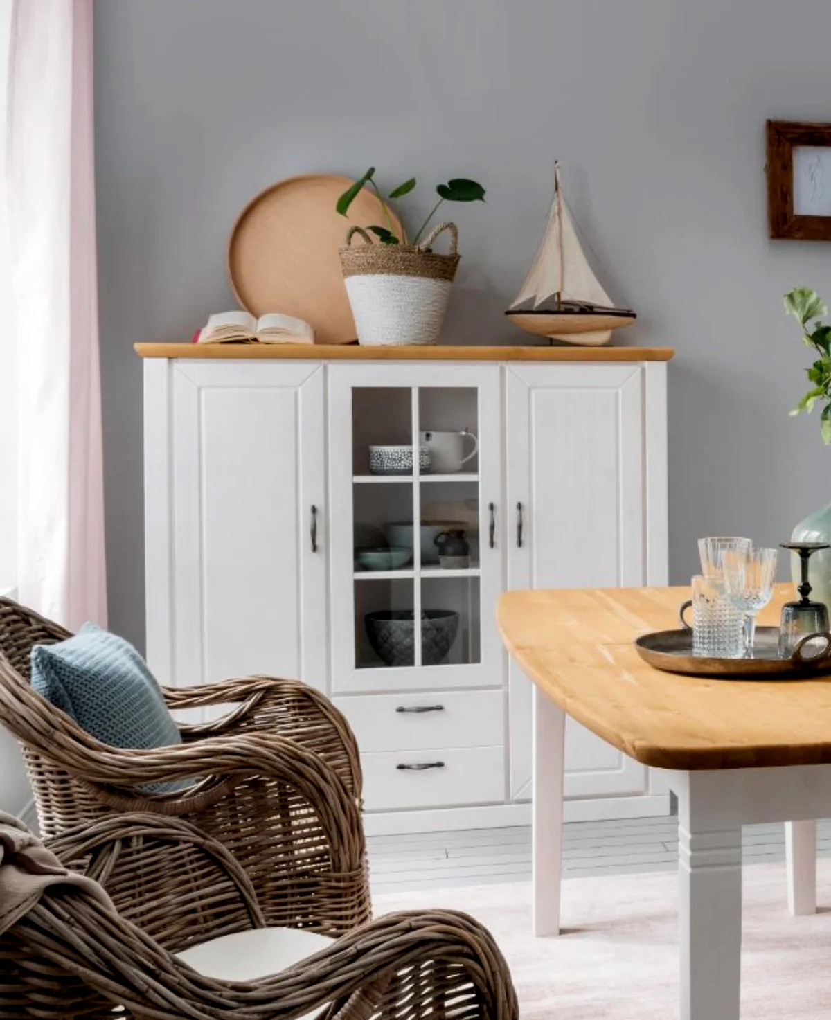 Esszimmer-Set Adela 3-teilig aus massiv Kiefer - Image 3