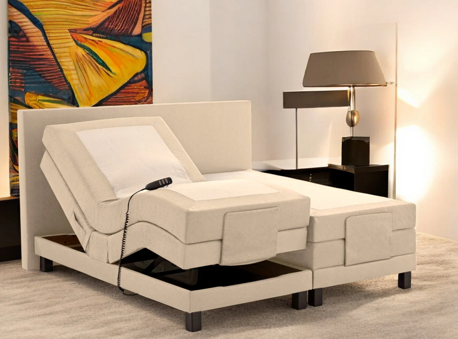 Boxspringbett KS Savanne E, Elektrisches Komfortbett mit Motor, inkl. Lieferung und Montage - Image 30