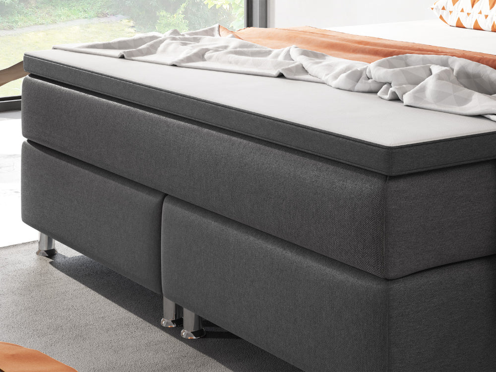 Boxspringbett M01-Adelia Anthrazit - Braun - Schwarz Breite 90/180 x 200 cm - Image 11