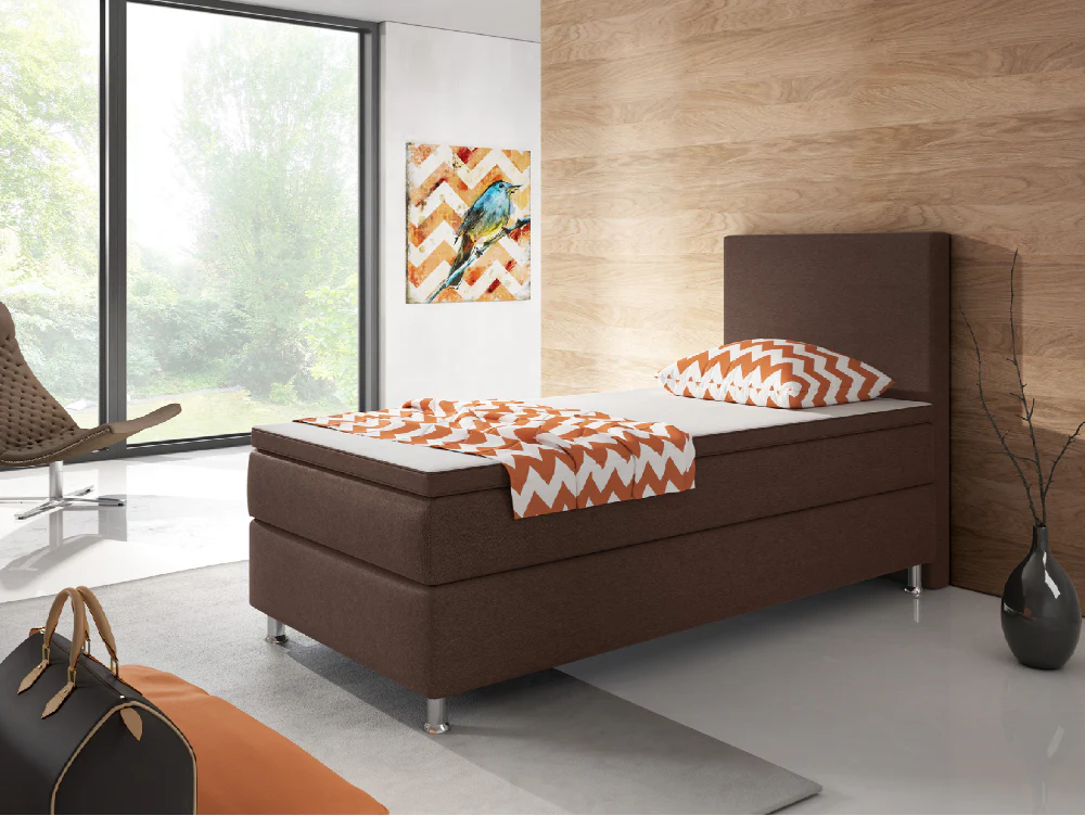 Boxspringbett M01-Adelia Anthrazit - Braun - Schwarz Breite 90/180 x 200 cm - Image 7