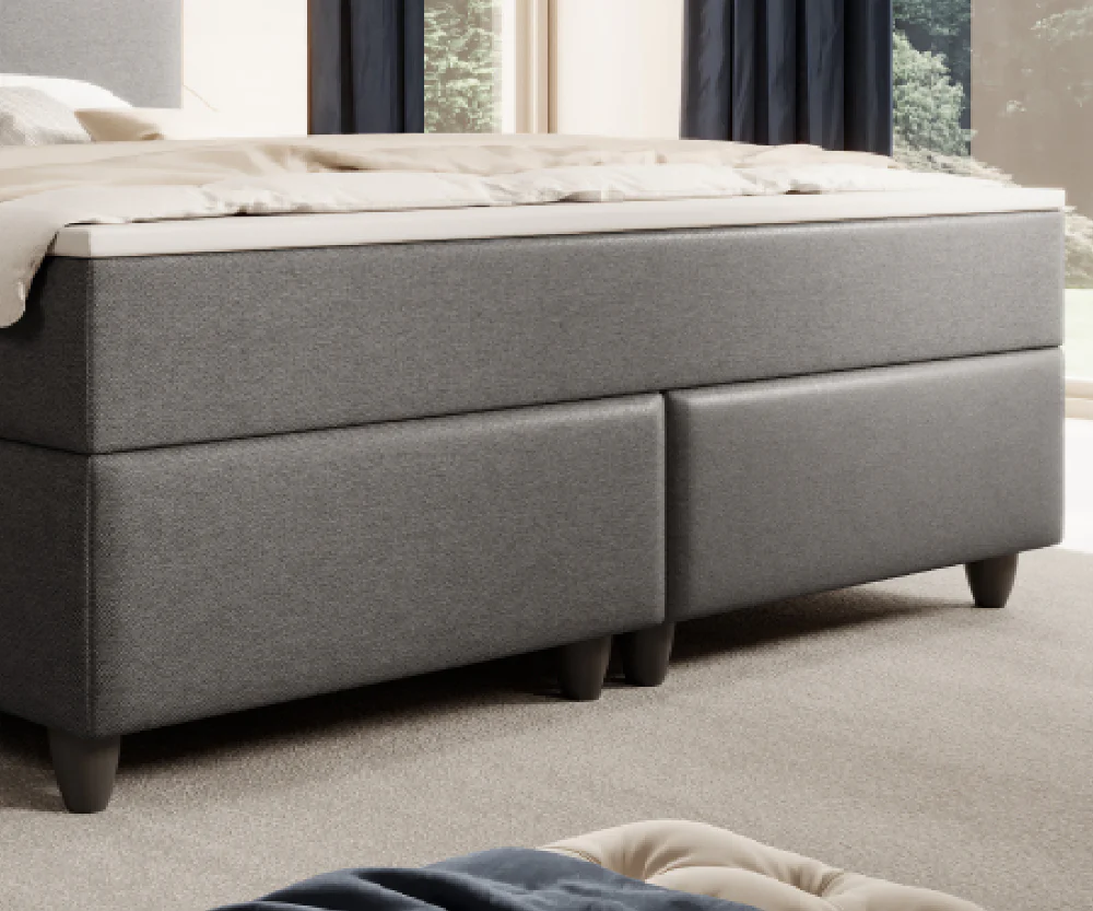 Boxspringbett M04-Amelia Anthrazit - Beige - Schwarz - Grau Breite 180 x 200 cm - Image 7