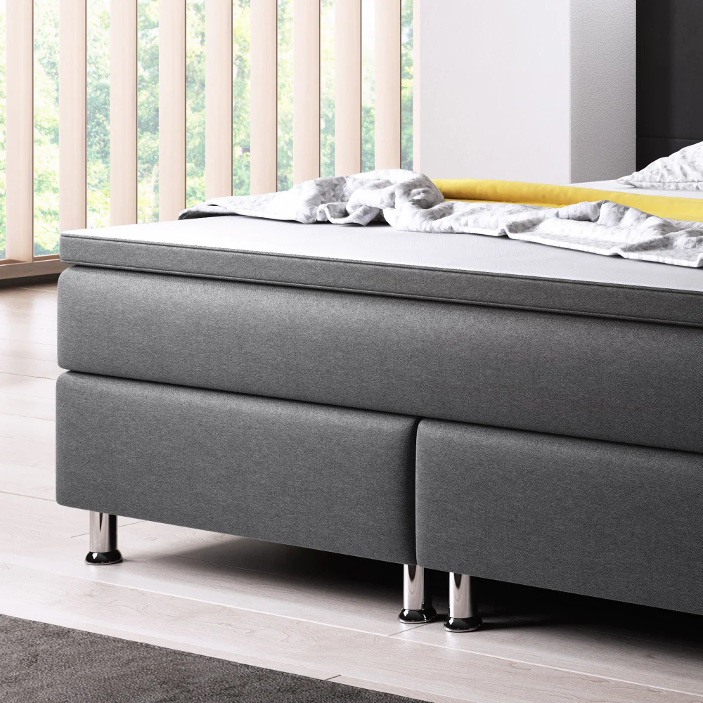 Boxspringbett M03-Mainz Anthrazit - Schwarz Breite 180 x 200 cm - Image 5