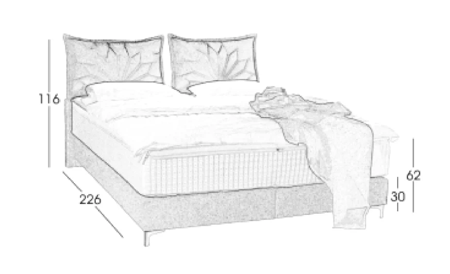 Boxspringbett KS Sevilla, Komfortbett, inkl. Lieferung und Montage - Image 3