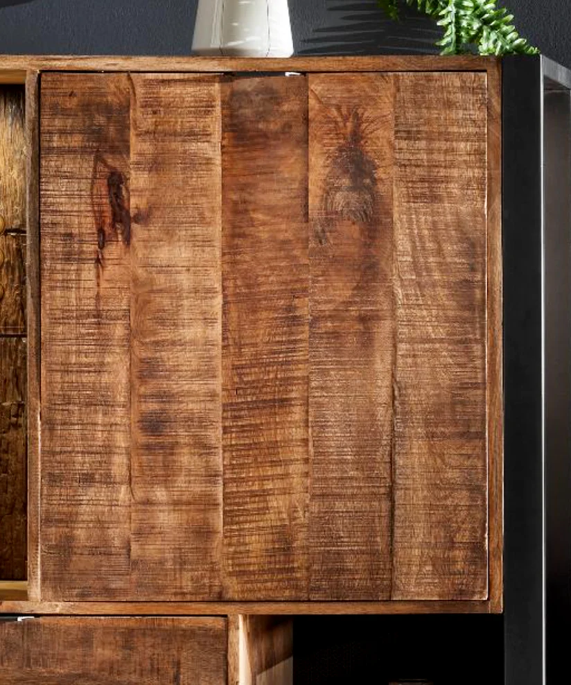 Esszimmersitzbank Cayro Mangoholz massiv multifarbig B/H/T 180/200 x 45 x 38 cm - Image 5