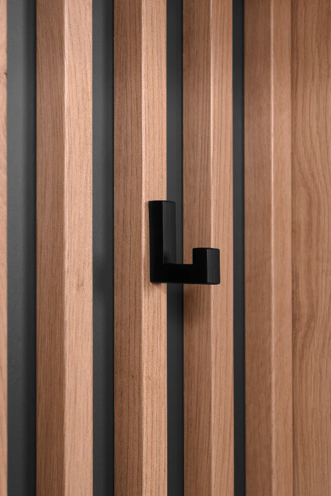 Kompaktgarderobe Medan 42A Artisan-Oak/Anthrazit mit Lamelenelementen B/H/T ca. 80 x 190 x 37 cm - Image 13