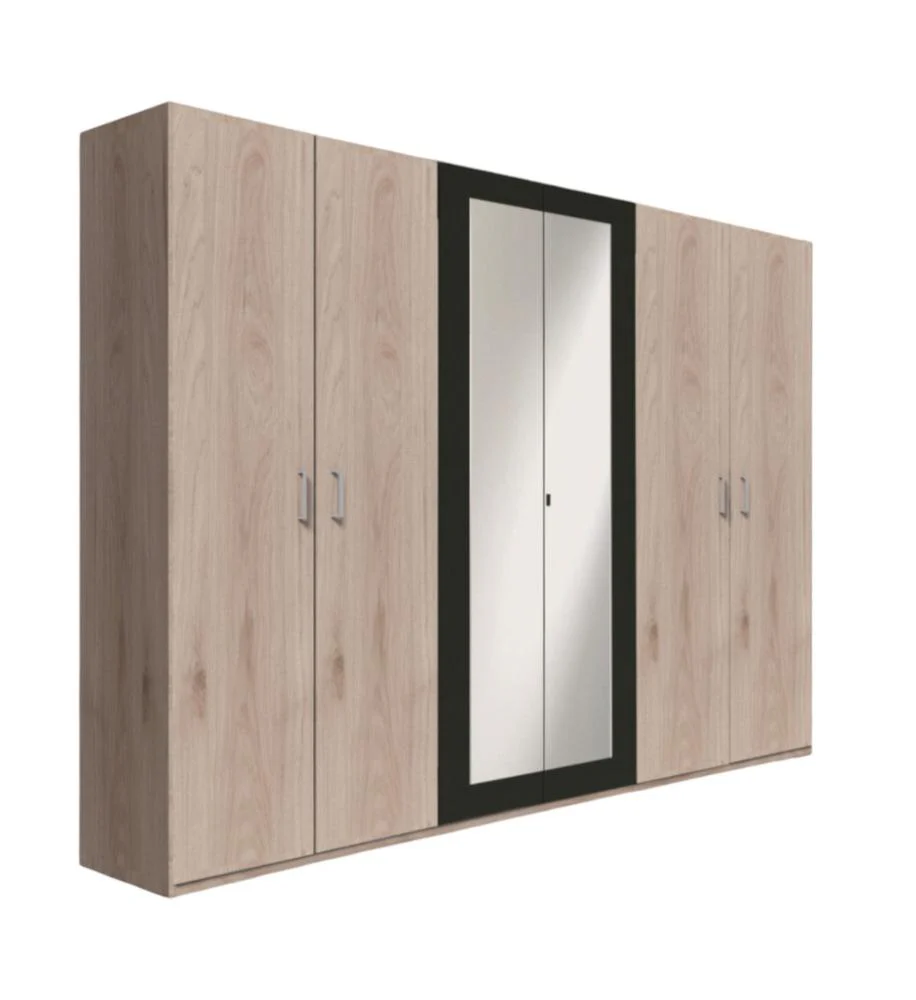 Drehtürenschrank Angie mit Spiegel B/H/T ca. 225/270 x 208 x 58 cm - Image 9