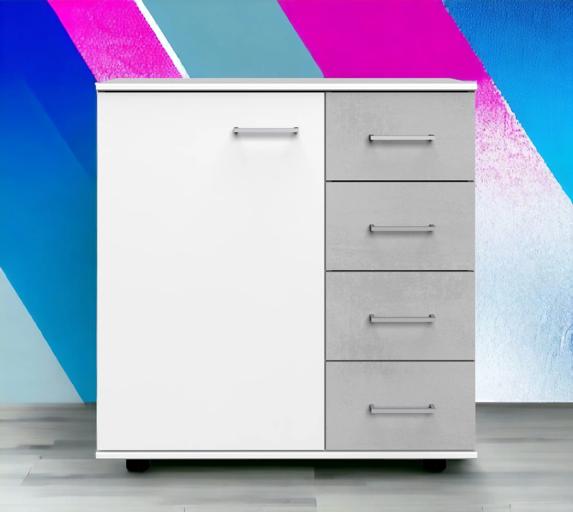 Wimex Kombikommode Angie mit eine Tür und 4 Schubladen B/H/T 81 x 83 x 41 cm - Image 6