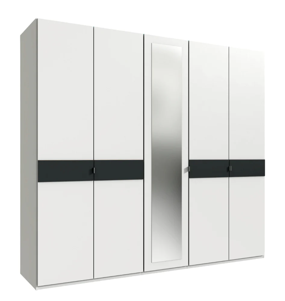 Drehtürenschrank Budapest mit Spiegel B/H/T ca. 180/225 x 208 x 58 cm - Image 12