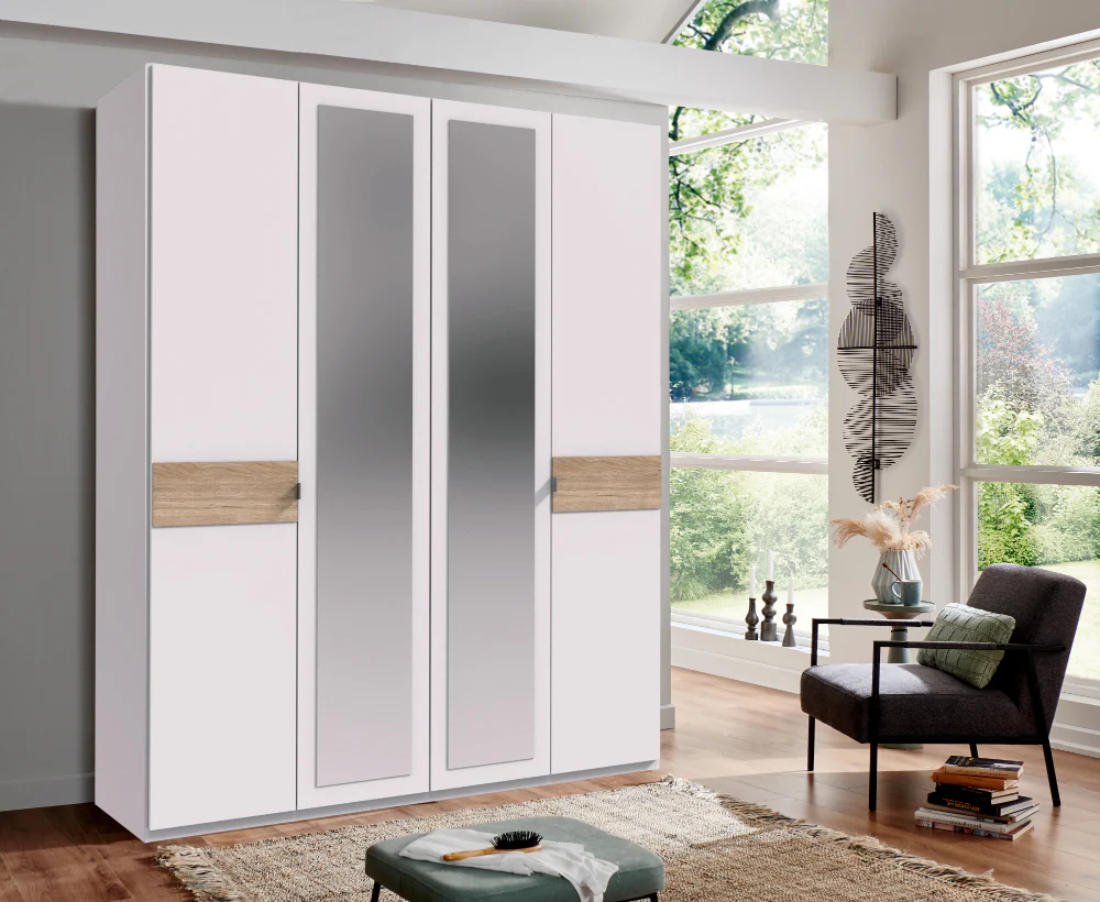 Drehtürenschrank Budapest mit Spiegel B/H/T ca. 180/225 x 208 x 58 cm - Image 3