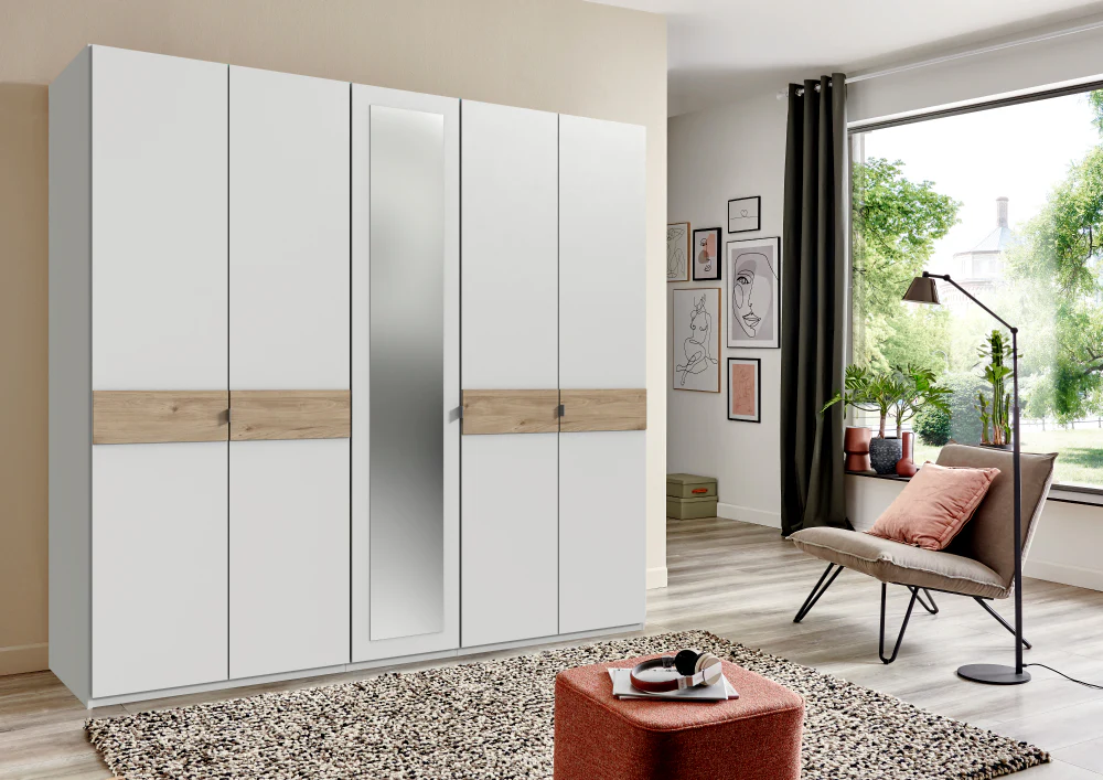 Drehtürenschrank Budapest mit Spiegel B/H/T ca. 180/225 x 208 x 58 cm - Image 5