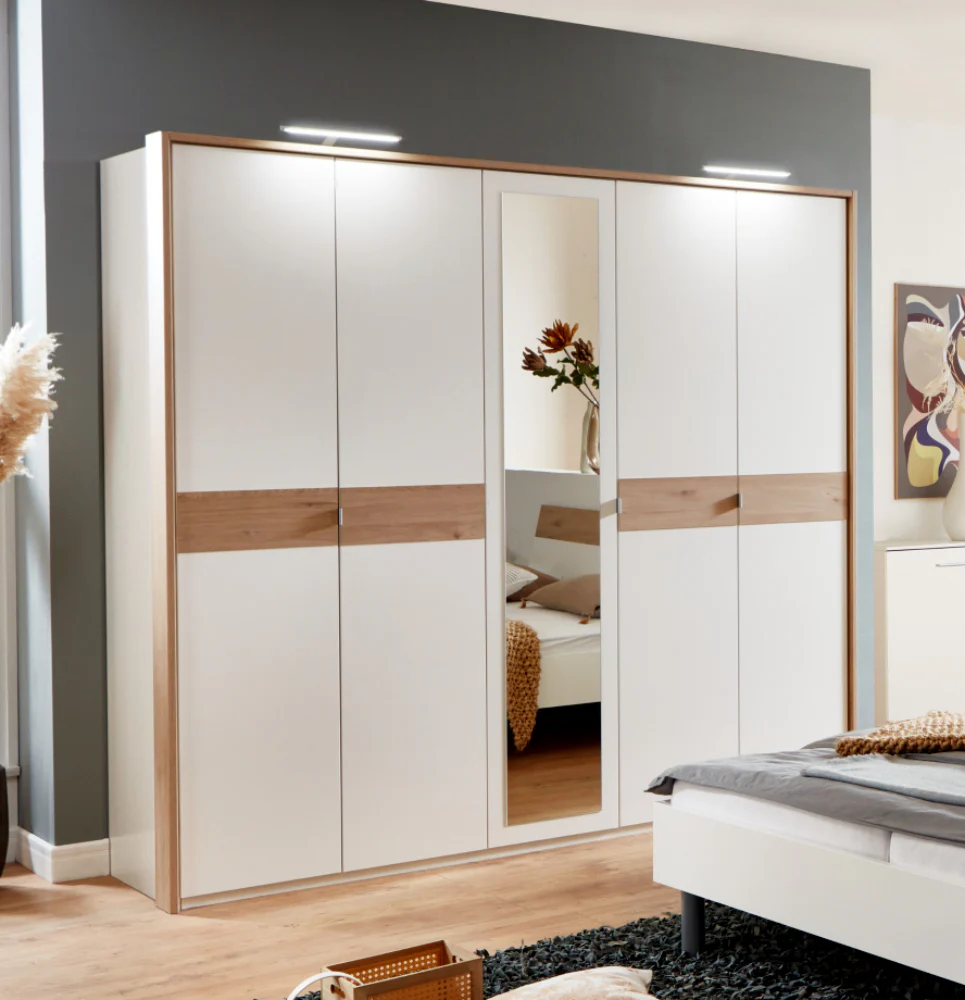 Drehtürenschrank Budapest mit Spiegel B/H/T ca. 180/225 x 208 x 58 cm - Image 6