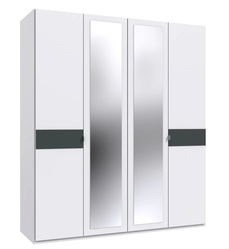 Drehtürenschrank Budapest mit Spiegel B/H/T ca. 180/225 x 208 x 58 cm - Image 9