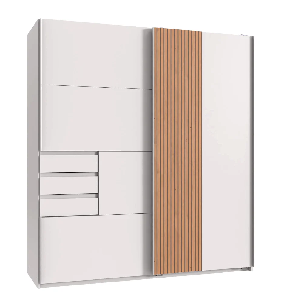 Schwebetürenschrank Coburg mit Schubladen B/H/T ca. 180 x 198 x 65 cm - Image 6