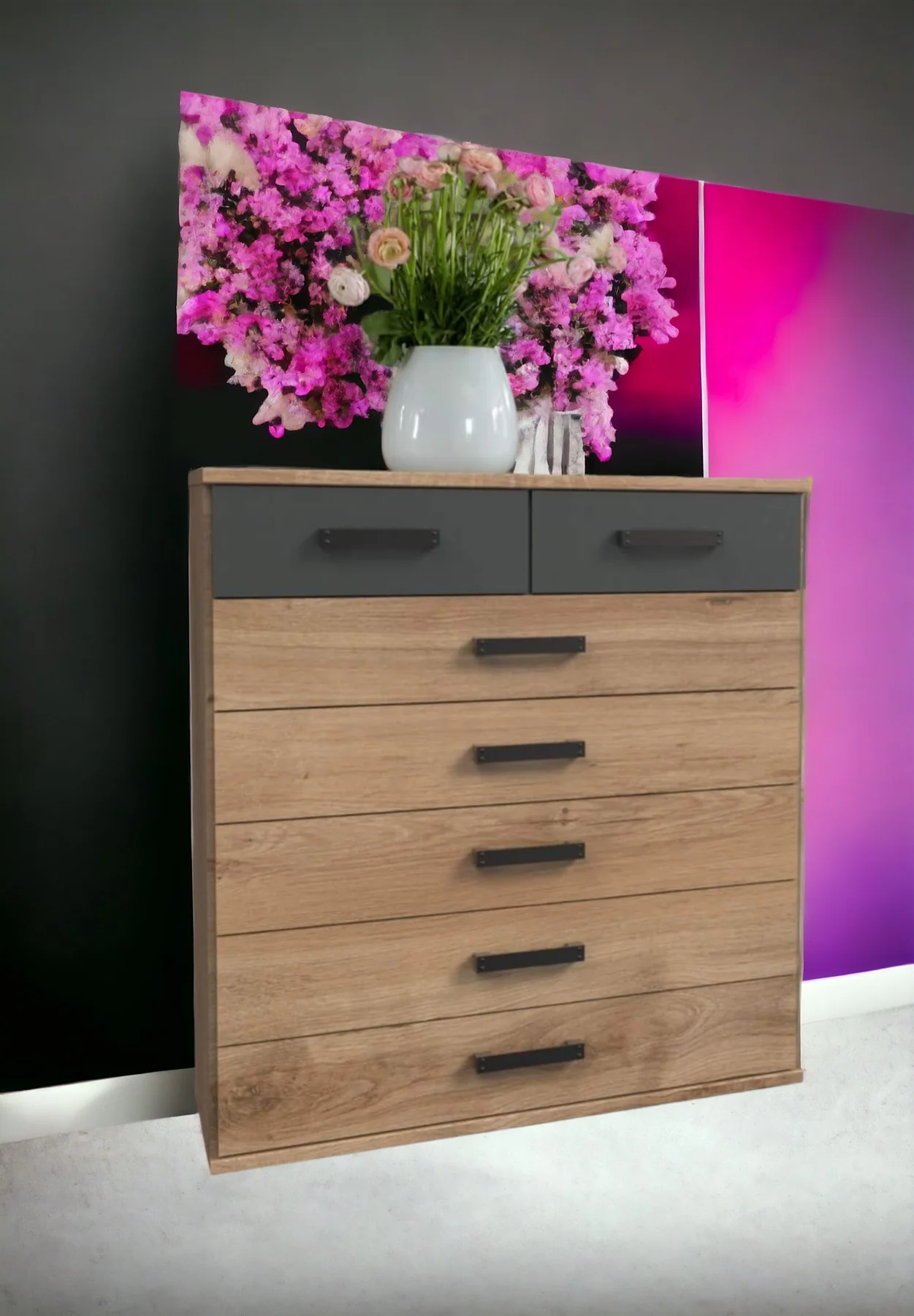 Wimex Schubkastenkommode Cork mit 7 Schubladen B/H/T ca. 91 x 103 x 40 cm - Image 3