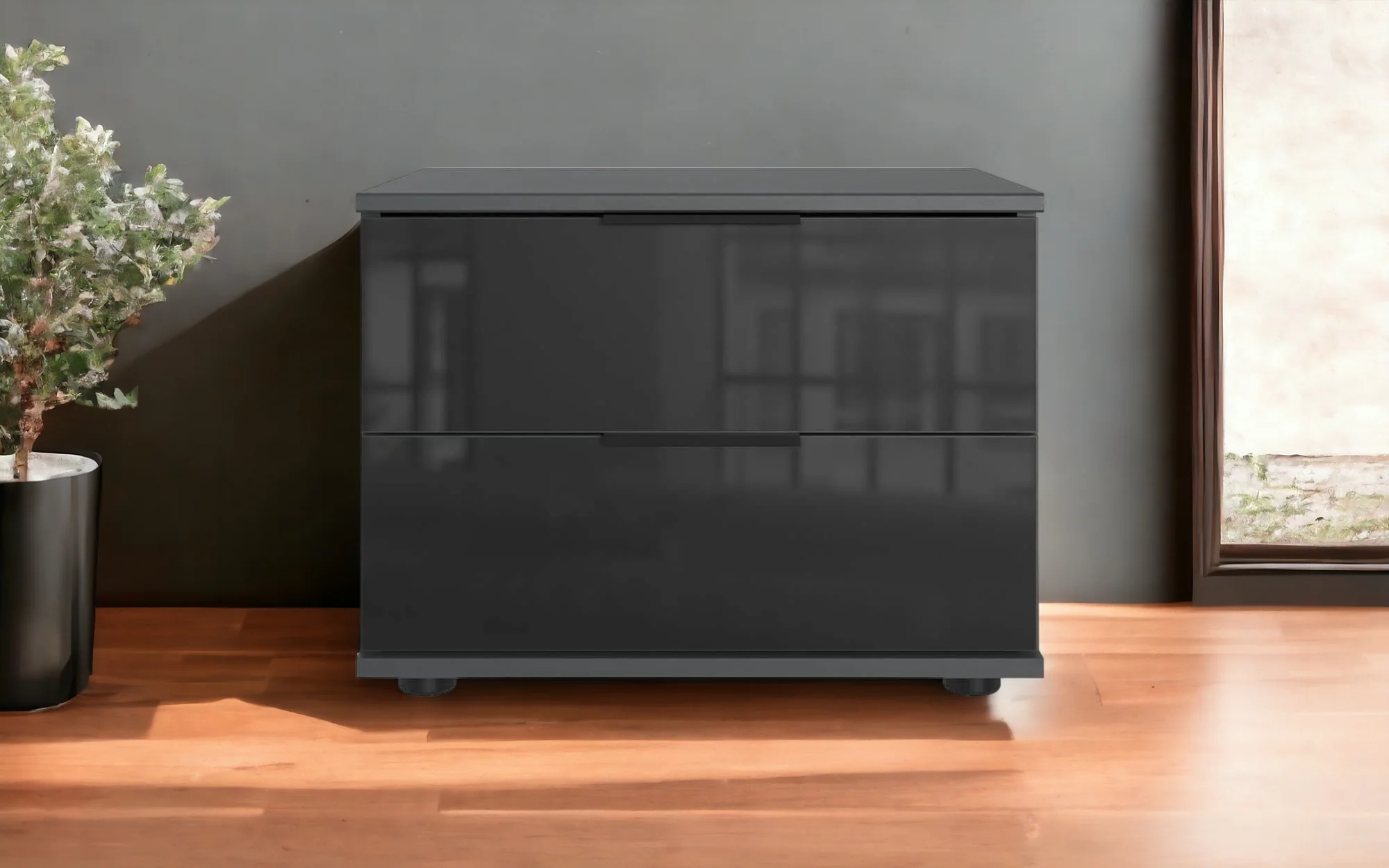 Wimex Nachtschrank Danzig mit 2 Schubladen B/H/T ca. 52 x 40 x 38 cm - Image 4