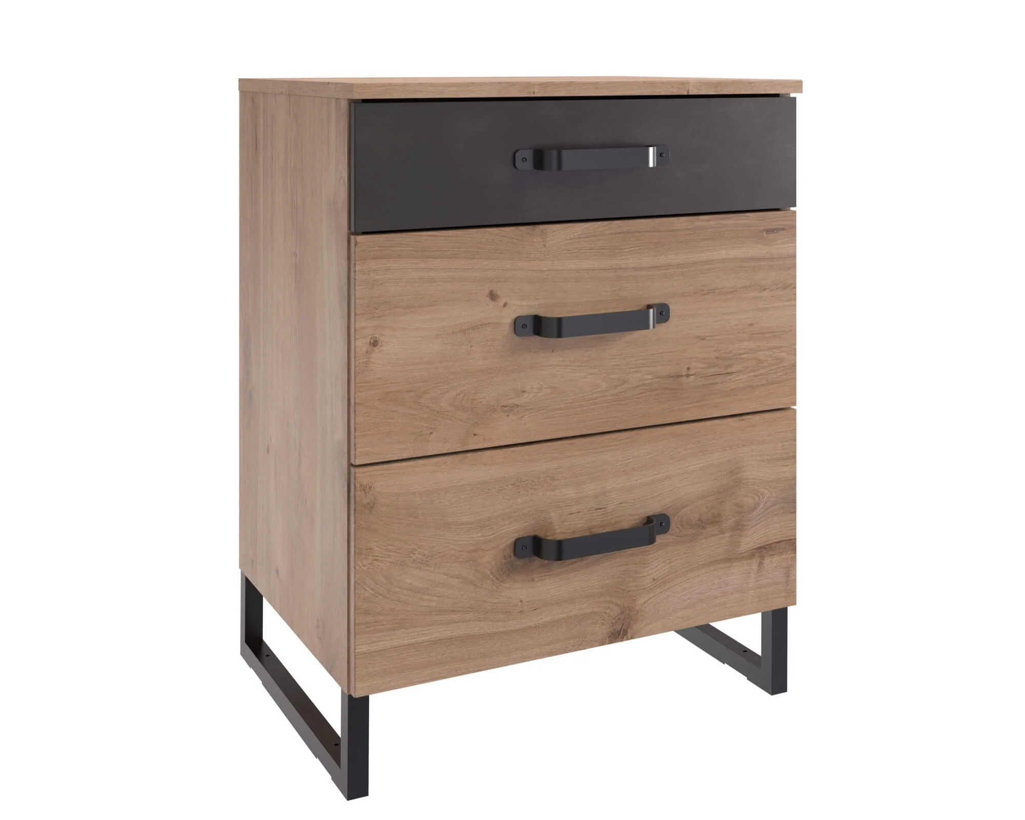 Wimex Nachtschrank Detroit mit 3 Schubladen B/H/T ca. 53 x 70 x 41 cm - Image 4