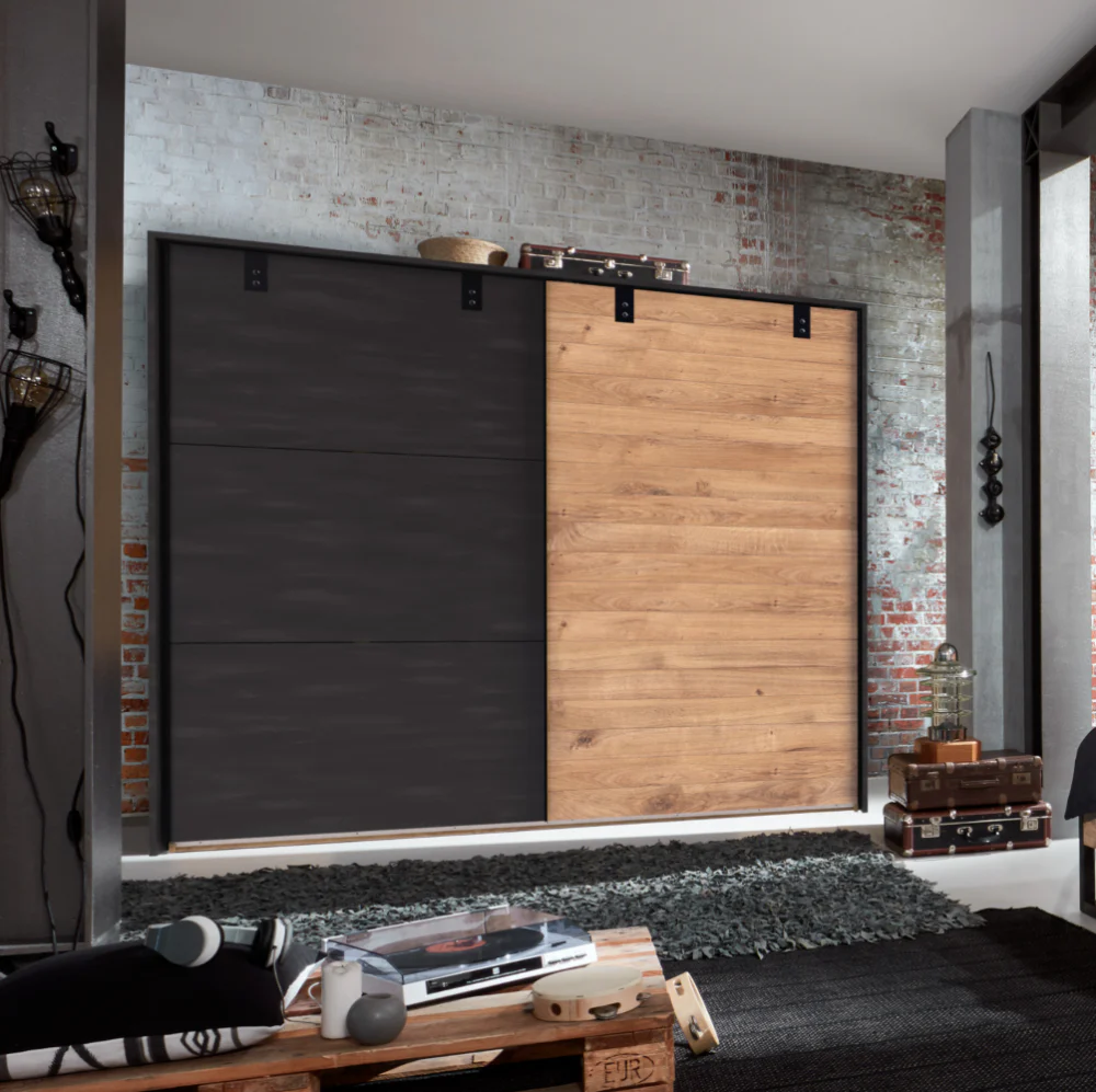 Schwebetürenschrank Detroit B/H/T ca. 200/250/300 x 216 x 65 cm - Image 4