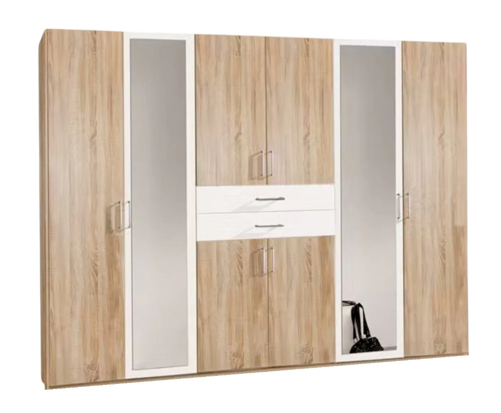 Drehtürenschrank Diver mit Spiegel und Schubladen B/H/T ca. 225/270 x 208 x 58 cm - Image 23