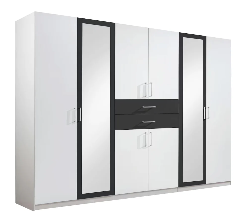 Drehtürenschrank Diver mit Spiegel und Schubladen B/H/T ca. 225/270 x 208 x 58 cm - Image 24