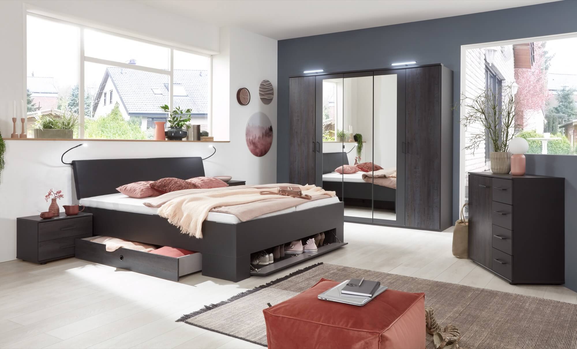 Wimex Kombikommode Kopenhagen mit 2 Türen und 4 Schubladen B/H/T ca. 130 x 83 x 41 cm - Image 4