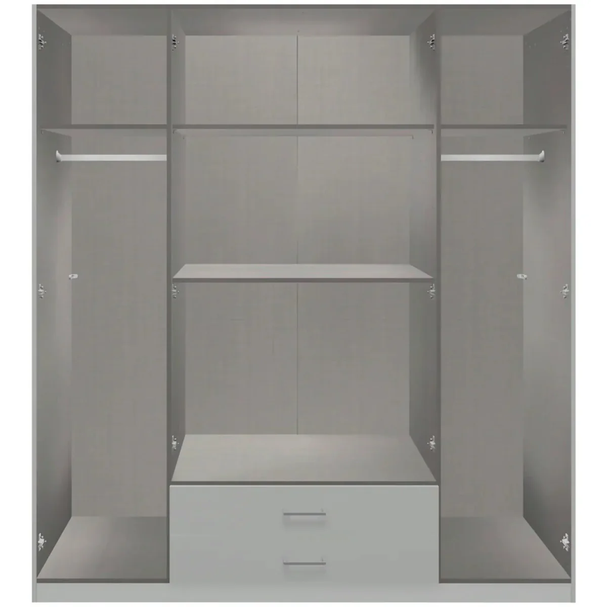 Drehtürenschrank Lübeck 4-türig mit Schubladen B/H/T ca. 180 x 199 x 58 cm - Image 3