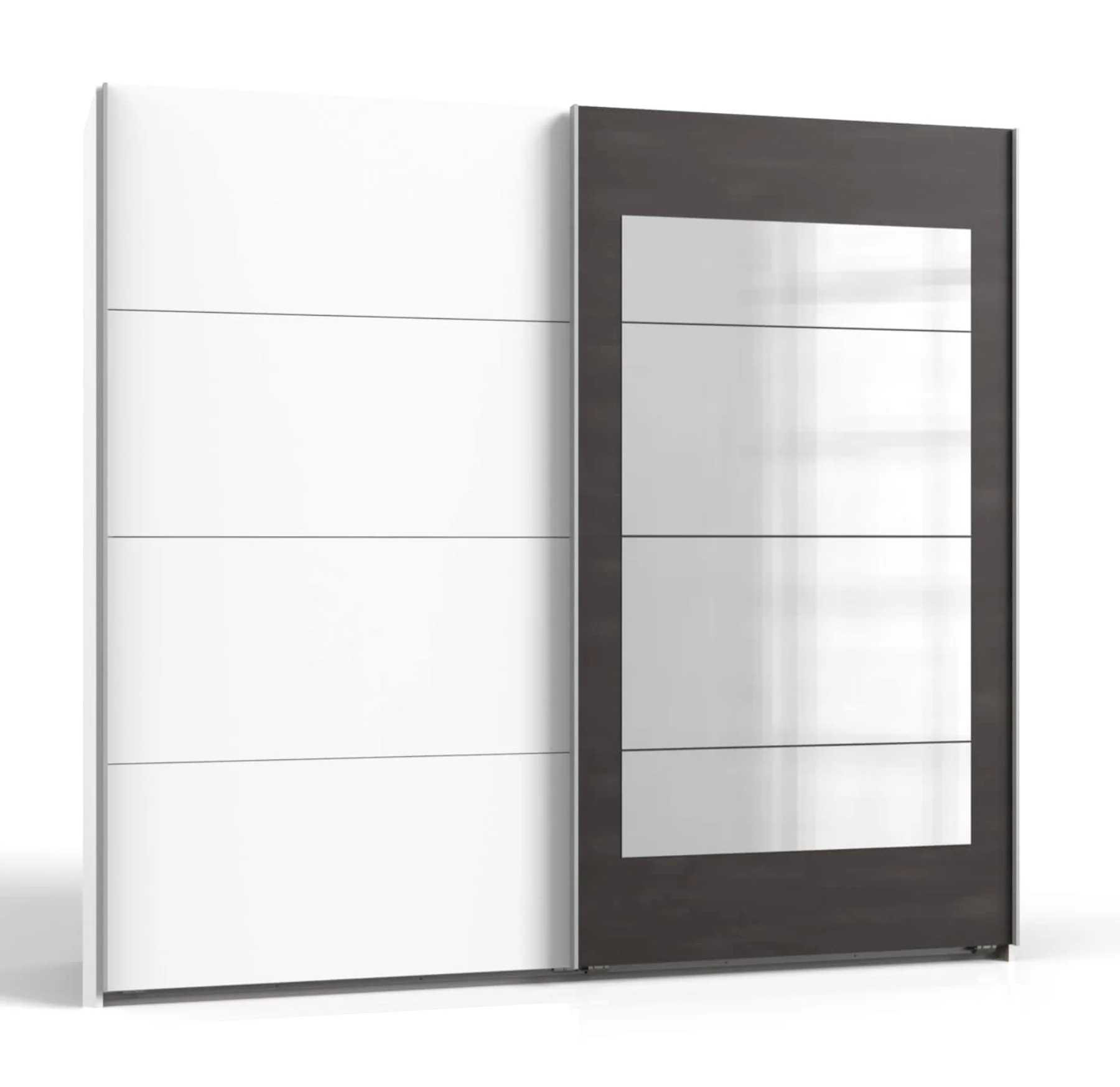 Schwebetürenschrank Minden 2-türig mit Teilspiegeltür B/H/T ca. 225 x 208 x 65 cm - Image 8