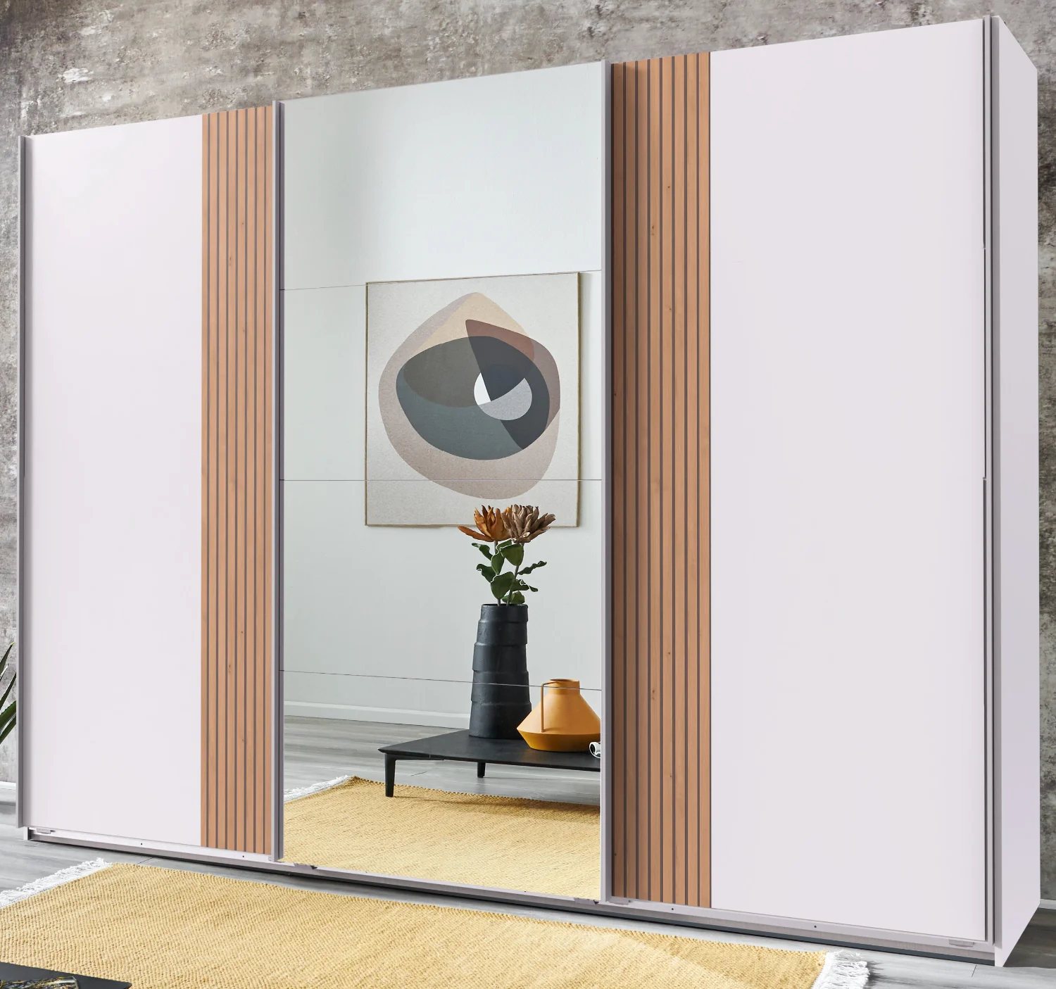 Schwebetürenschrank Malaga 3-türig mit Spiegeltür B/H/T ca. 270 x 208 x 64 cm - Image 11