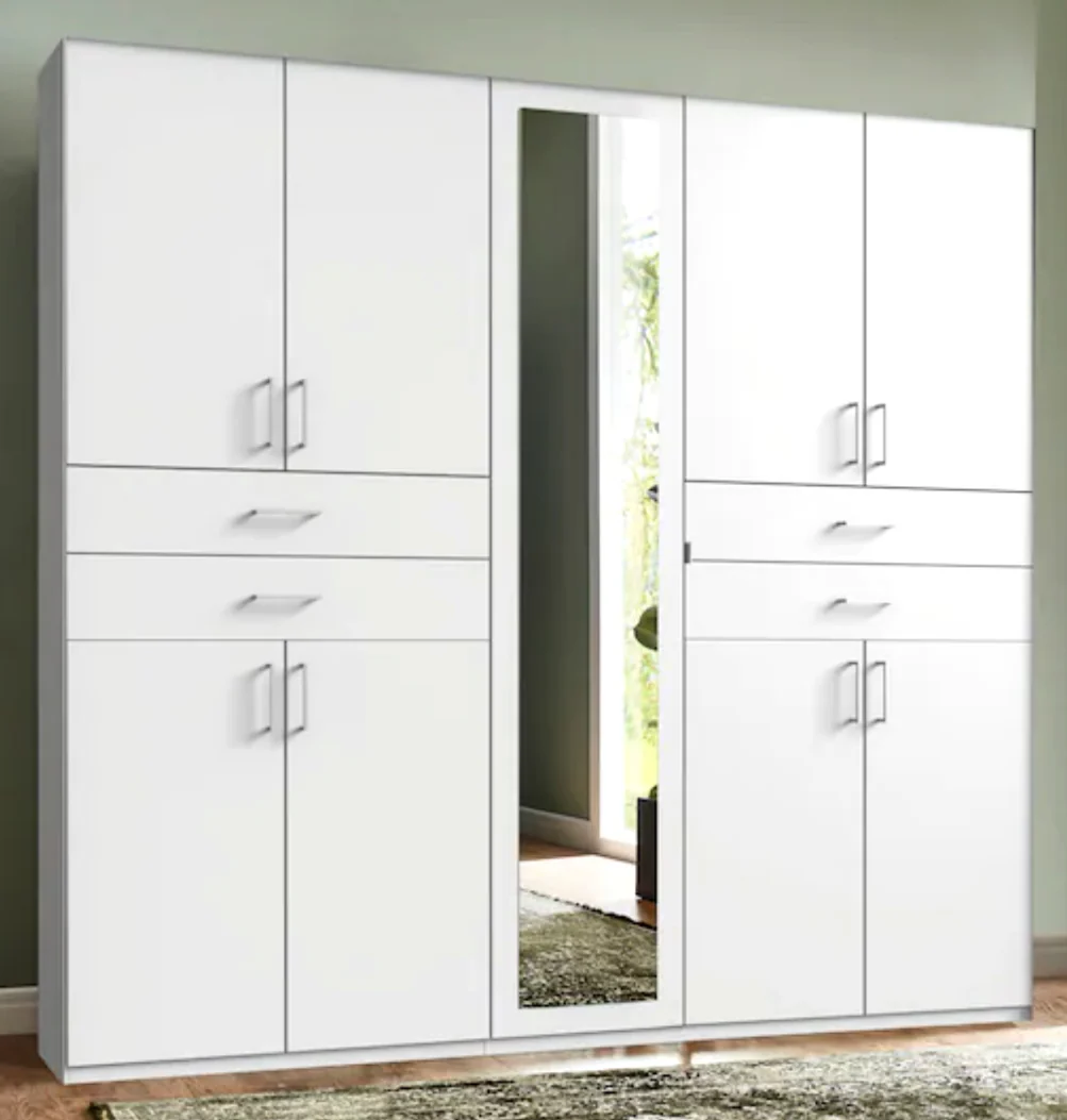 Drehtürenschrank Taiga 5-türig mit Spiegeltür und 4 Schubladen B/H/T ca. 225 x 208 x 58 cm - Image 7