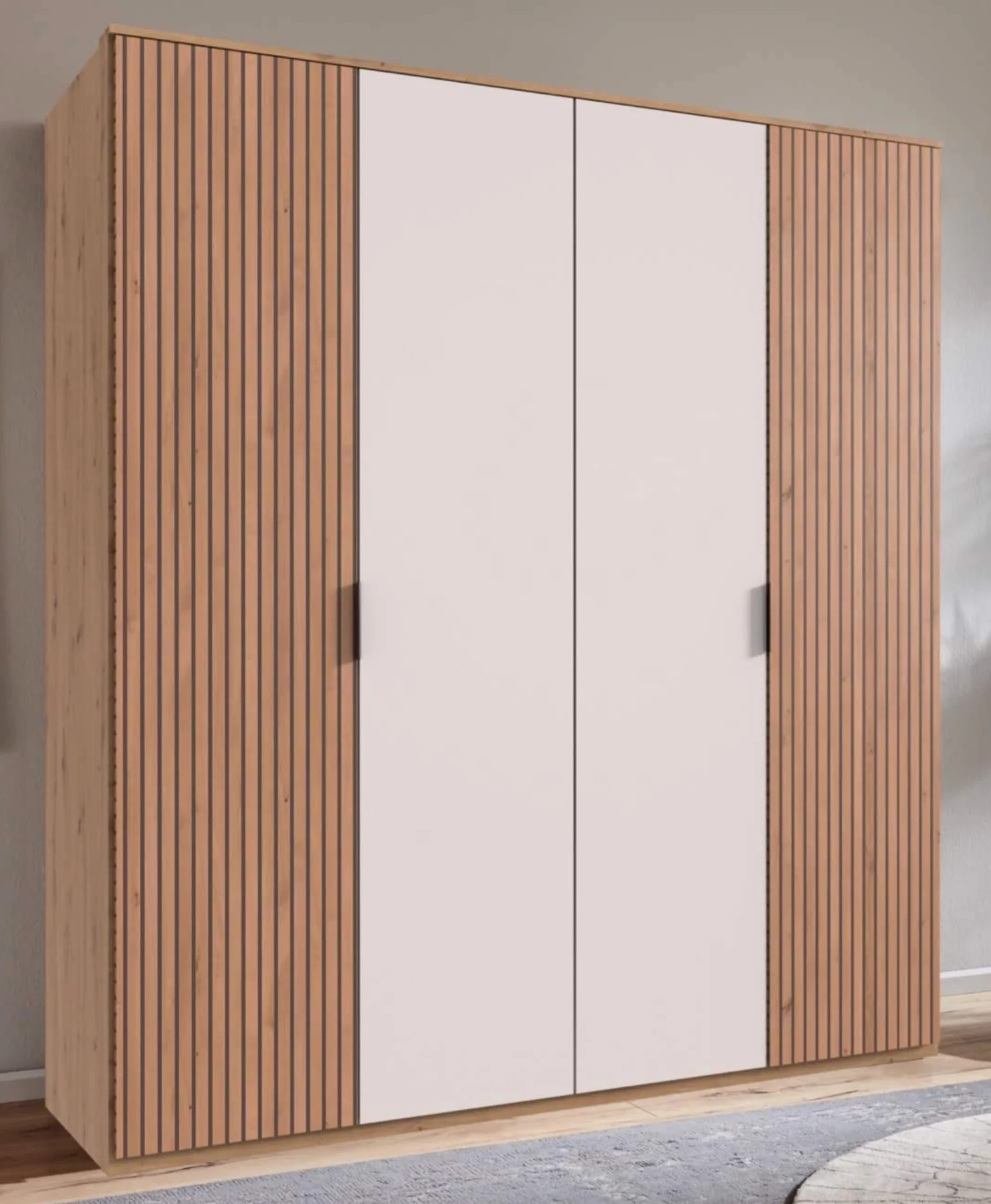 Drehtürenschrank Tunis 4-türig mit Kranz B/H/T ca. 180 x 210 x 58 cm - Image 11