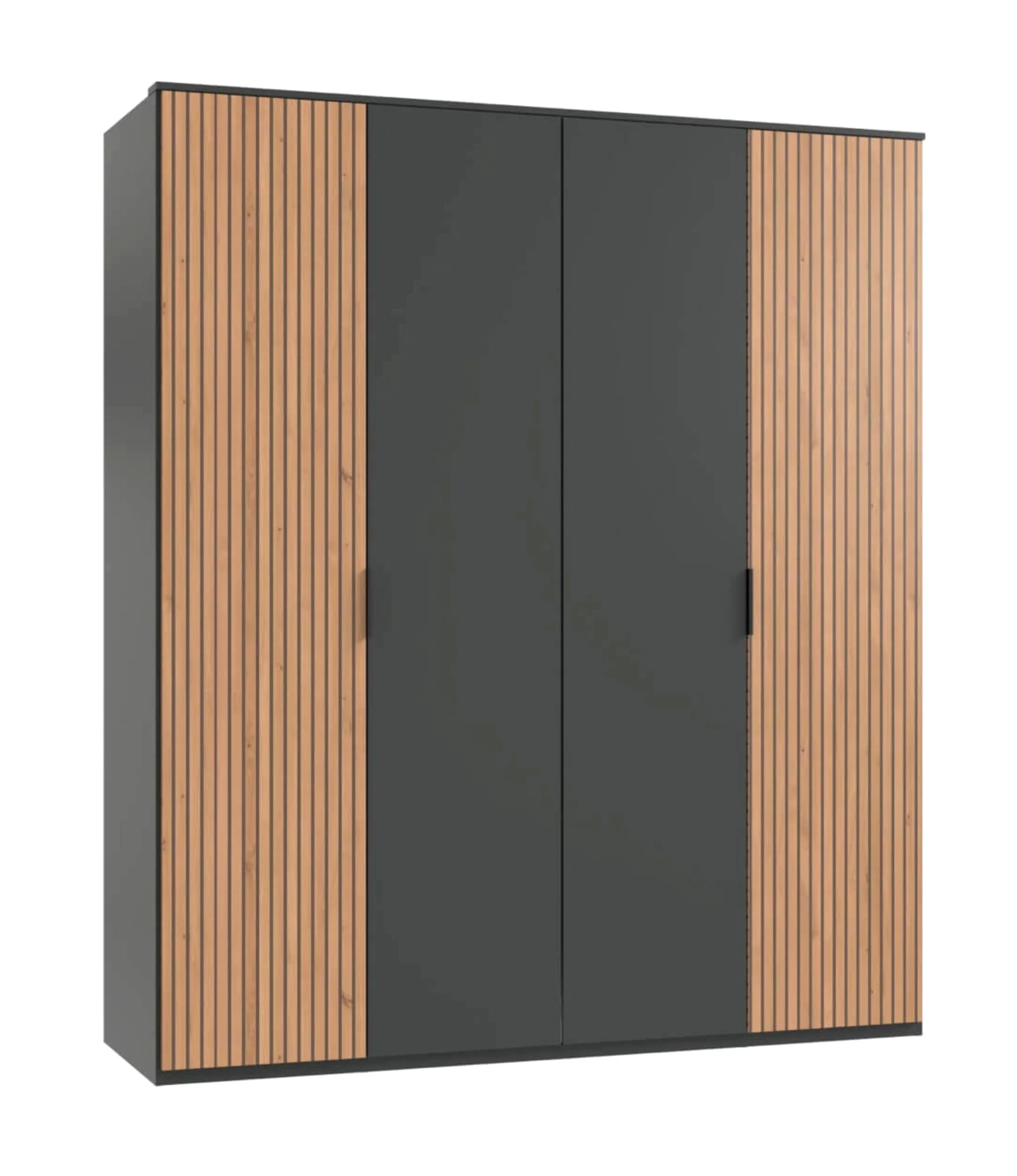 Drehtürenschrank Tunis 4-türig mit Kranz B/H/T ca. 180 x 210 x 58 cm - Image 5