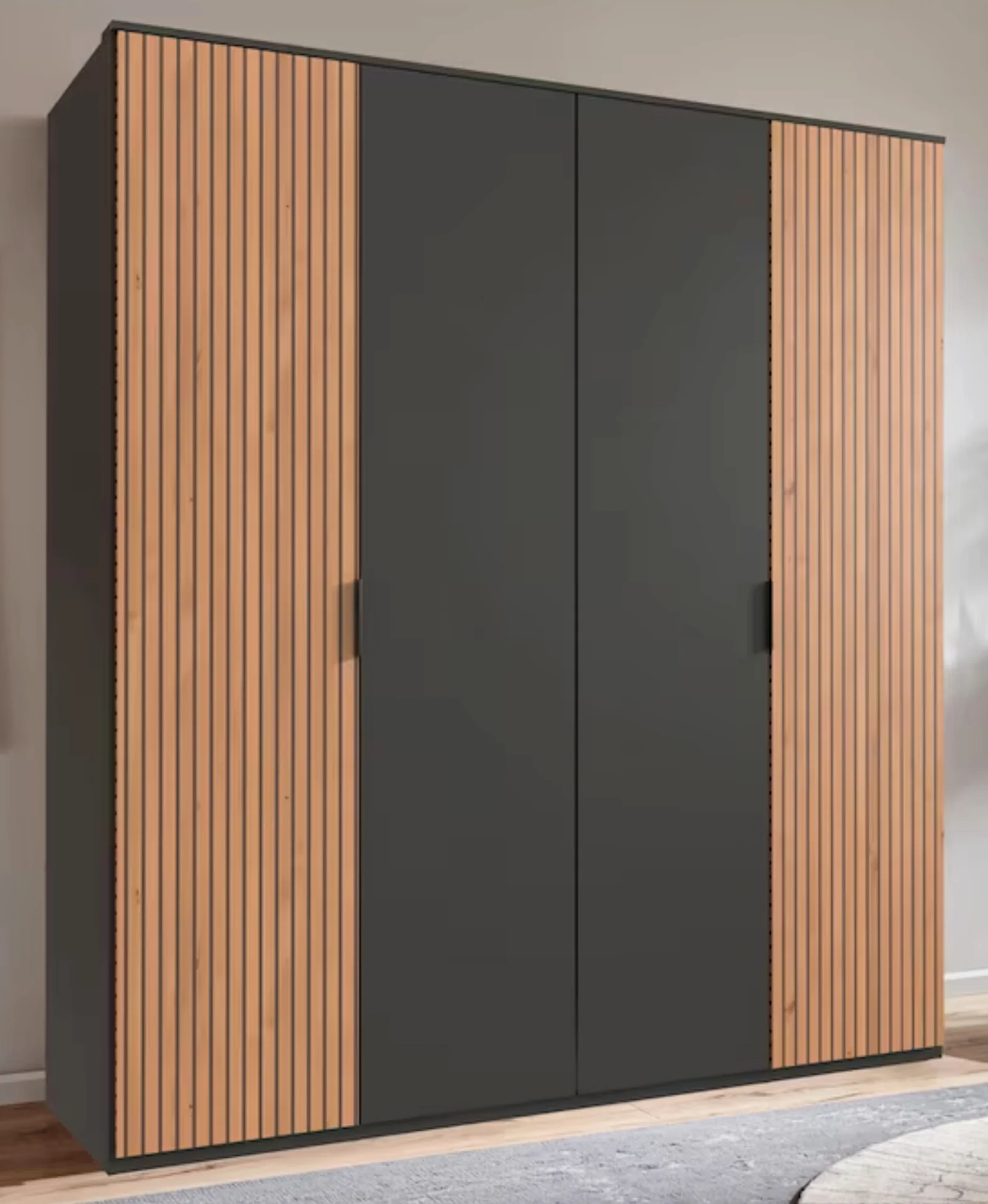 Drehtürenschrank Tunis 4-türig mit Kranz B/H/T ca. 180 x 210 x 58 cm - Image 9