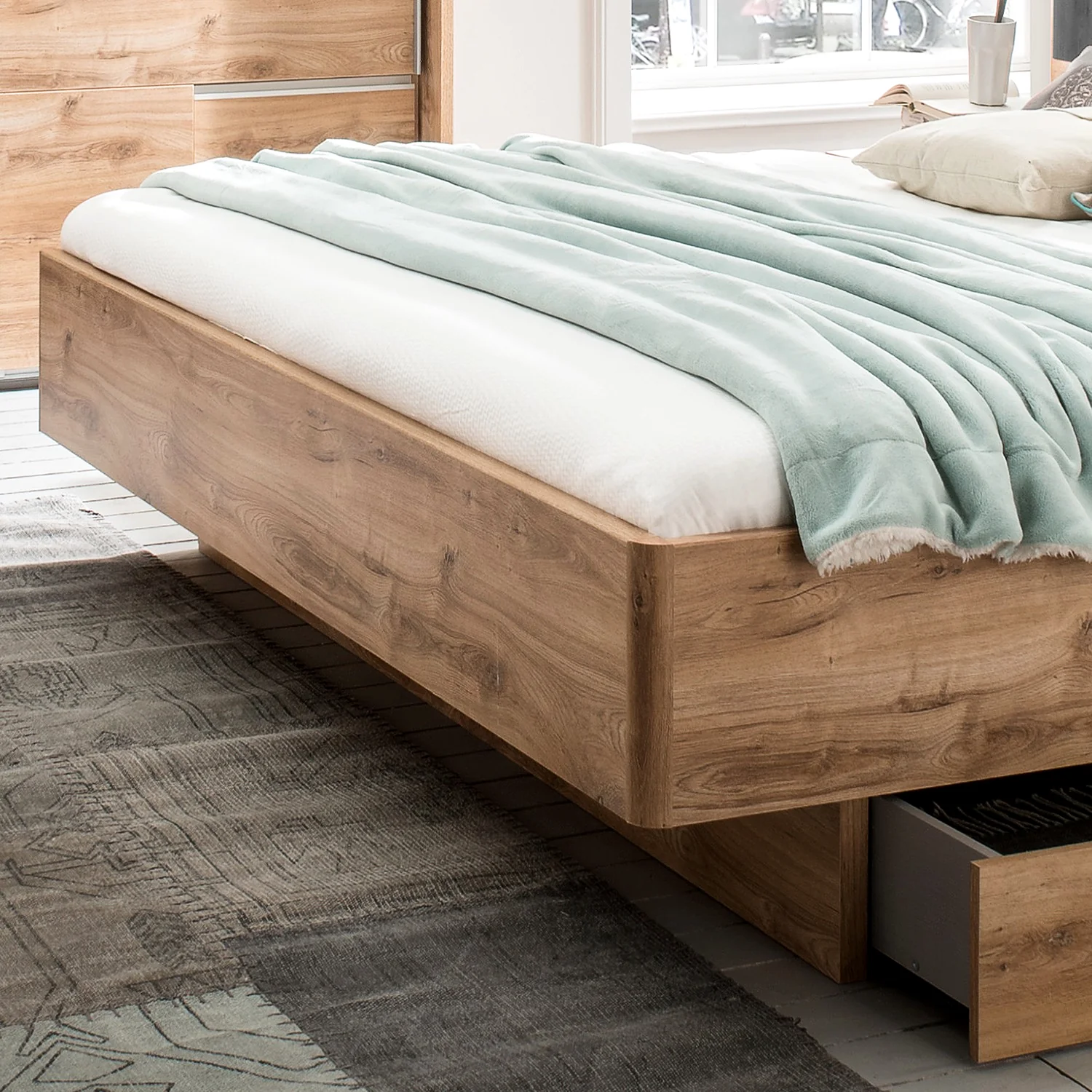 Wimex Futonbett Valencia Breite 160/180 x 200 cm inkl. Beleuchtung, inkl. Nachtschränke - Image 15